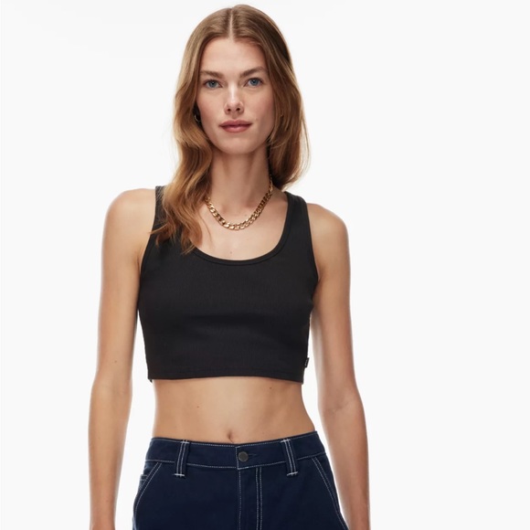 TNA RIBBED CROPPED TANK - Picture 3 of 3